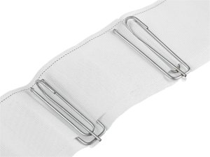 Řasící stuha na závěsy šíře 75 mm s poutky na kovové háčky