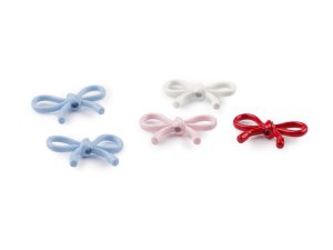 Kovové korálky / přívěsky mašle 13x20 mm