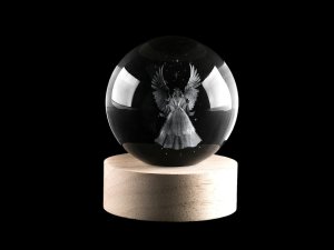 LED svítící skleněná koule Ø8 cm