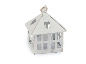 Kovová lucerna svítící k zavěšení