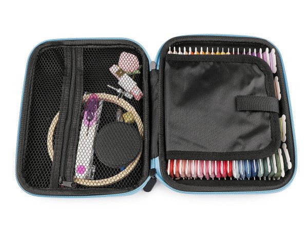 Sada vyšívání v kufříku / mouline a pomůcky AIRO