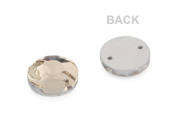 Broušené kamínky kulaté našívací mix