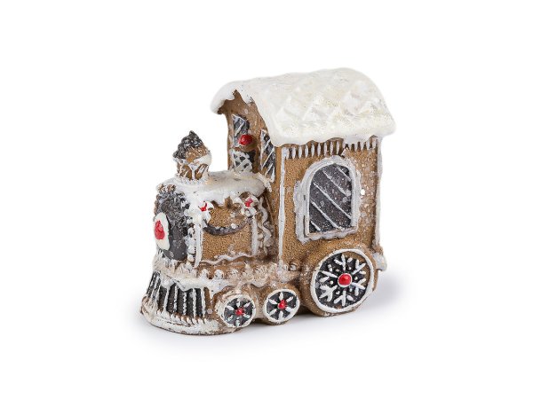 Vánoční vláček, koník imitace perníku