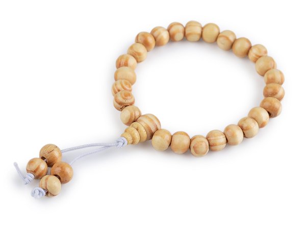 Dřevěný náramek Japa Mala