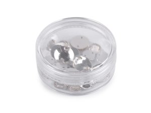 Broušené kamínky kulaté našívací mix