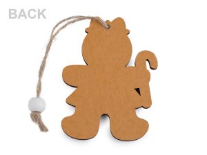 Vánoční dřevěné perníčky k zavěšení