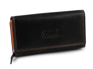 Dámská kožená peněženka 9,5x17 cm