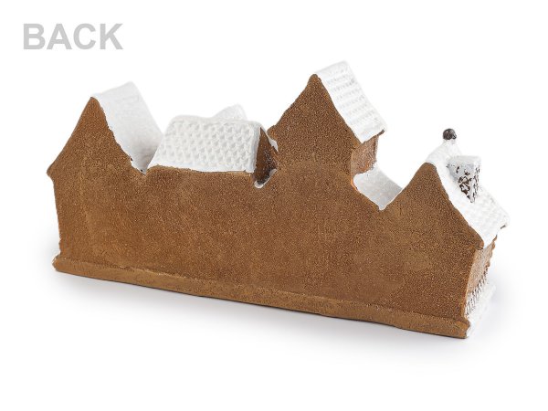 Vánoční domečky imitace perníku svítící