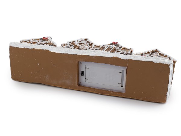 Vánoční domečky imitace perníku svítící