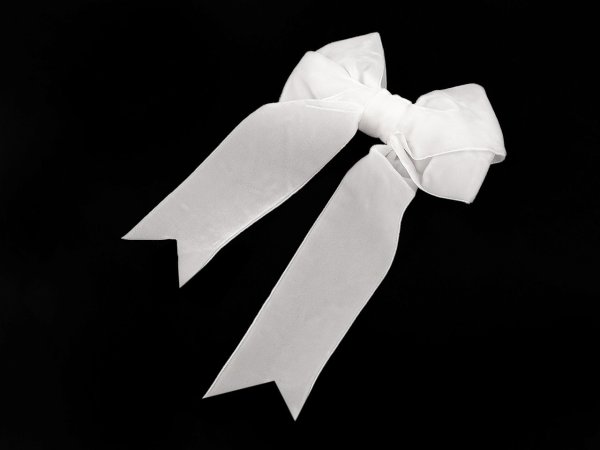 Vánoční mašle sametová dvojitá 13x18 cm