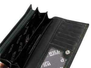 Dámská kožená peněženka 9,5x17 cm