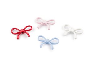 Kovové korálky / přívěsky mašle 13x20 mm