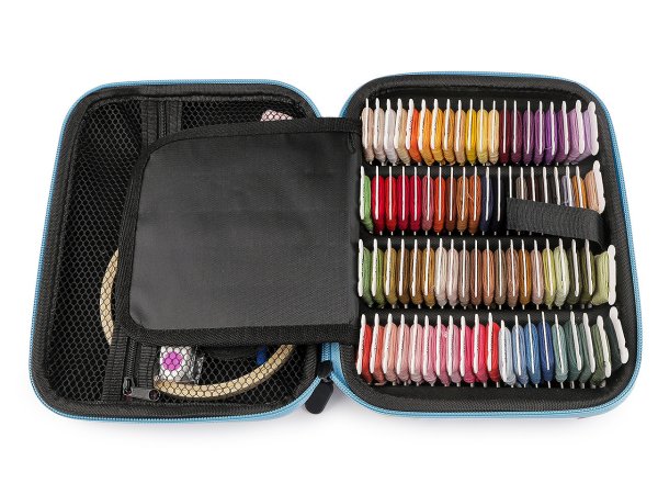 Sada vyšívání v kufříku / mouline a pomůcky AIRO