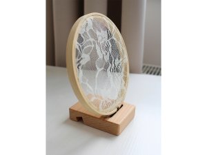 Dřevěný stojan na kruh oboustranný 6x8 cm