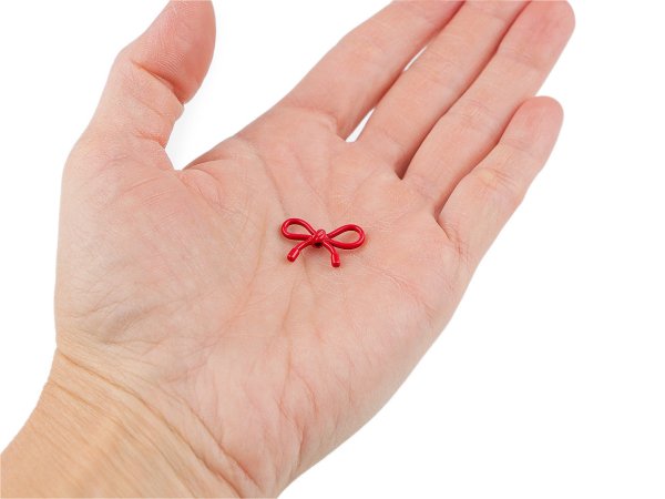 Kovové korálky / přívěsky mašle 13x20 mm