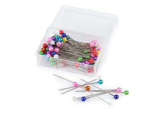 Ozdobné špendlíky s perleťovou hlavičkou délka 40 mm