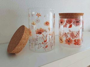 Průhledné samolepky květin a rostlin