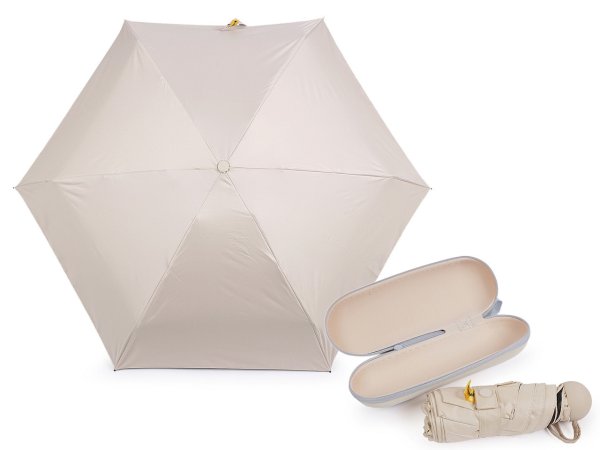 Skládací mini deštník s pevným pouzdrem