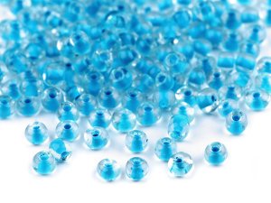 Rokajl 6/0 - 4 mm s průtahem, zářivé barvy