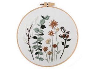 Sada na vyšívání s předtištěným motivem, rostliny, traviny