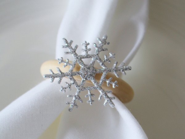 Nažehlovačka vločka s glitry Ø4 cm