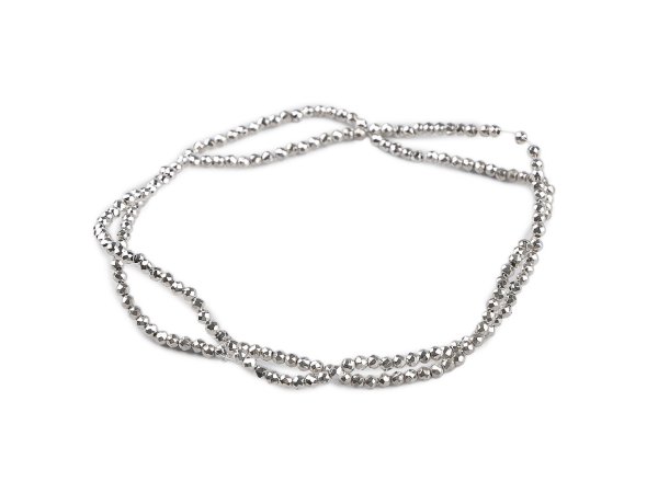 Akrylové korálky ploškované Metalic Ø2 mm