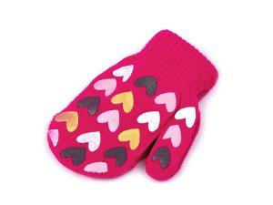 Dětské pletené rukavice palčáky