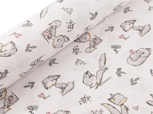 Bavlněná látka / plátno liška