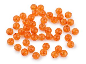 Plastové korálky kraklované Ø8 mm