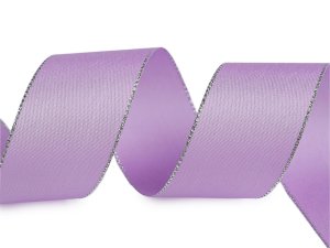 Stuha taftová s lurexem šíře 40 mm