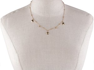 Náramek z nerezové oceli dvojitý, hvězdička