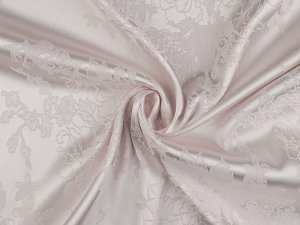 Satén / imitace hedvábí květovaný vzor