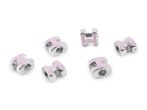 Plastové korálky s velkým průvlekem H 10x11 mm