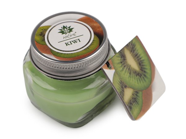 Malá vonná svíčka ve skle s jmenovkou 28 g Fruit, Floral