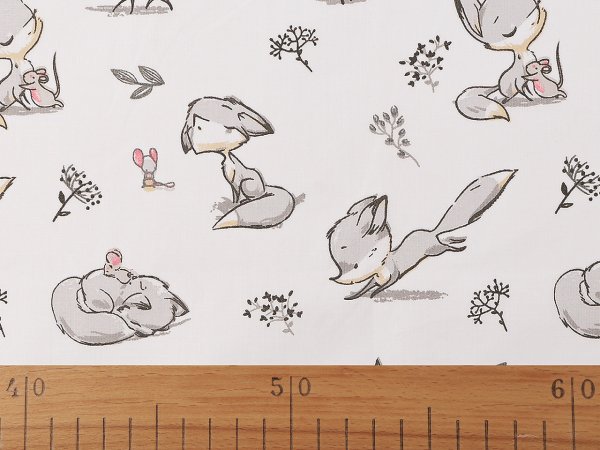 Bavlněná látka / plátno liška