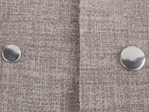 Oboustranné kovové druky Ø15 mm na silné látky nerezové