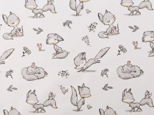 Bavlněná látka / plátno liška