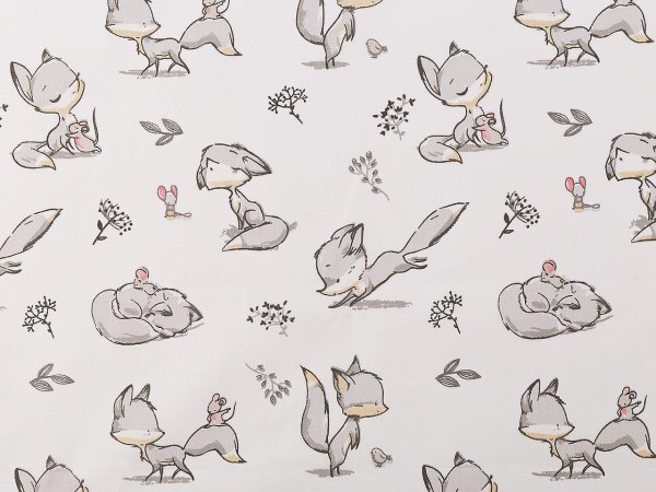 Bavlněná látka / plátno liška