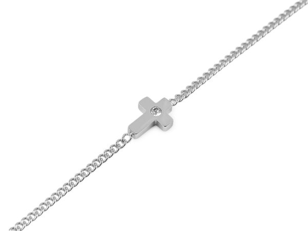 Náramek z nerezové oceli křížek