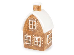 Vánoční domeček, kostel na svíčku imitace perníku