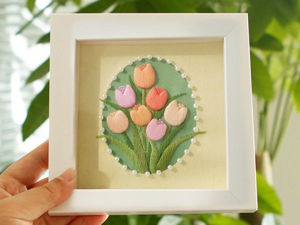 Kreativní vyšívací sada s rámečkem