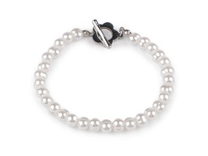 Náramek z nerezové oceli perlový