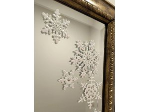 Vánoční samolepky plastické 3D