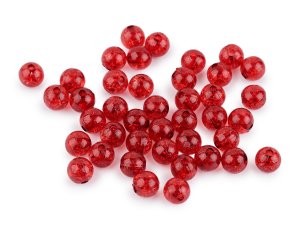 Plastové korálky kraklované Ø8 mm