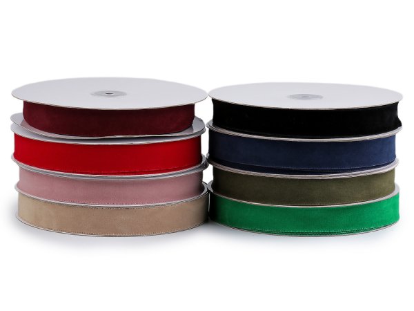 Sametová stuha oboustranná šíře 25 mm