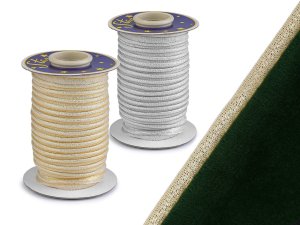 Lurexová paspulka / kédr šíře 10 mm