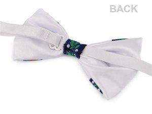 Saténový motýlek folklor hand made, délka 12 cm