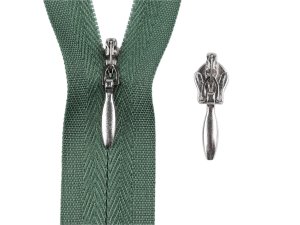 Jezdec ke spirálovým skrytým zipům No 3