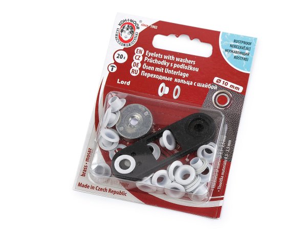 Průchodky s podložkou vnitřní Ø5,5 mm / vnější Ø10 mm