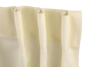 Řasící stuha na závěsy šíře 75 mm s poutky na kovové háčky